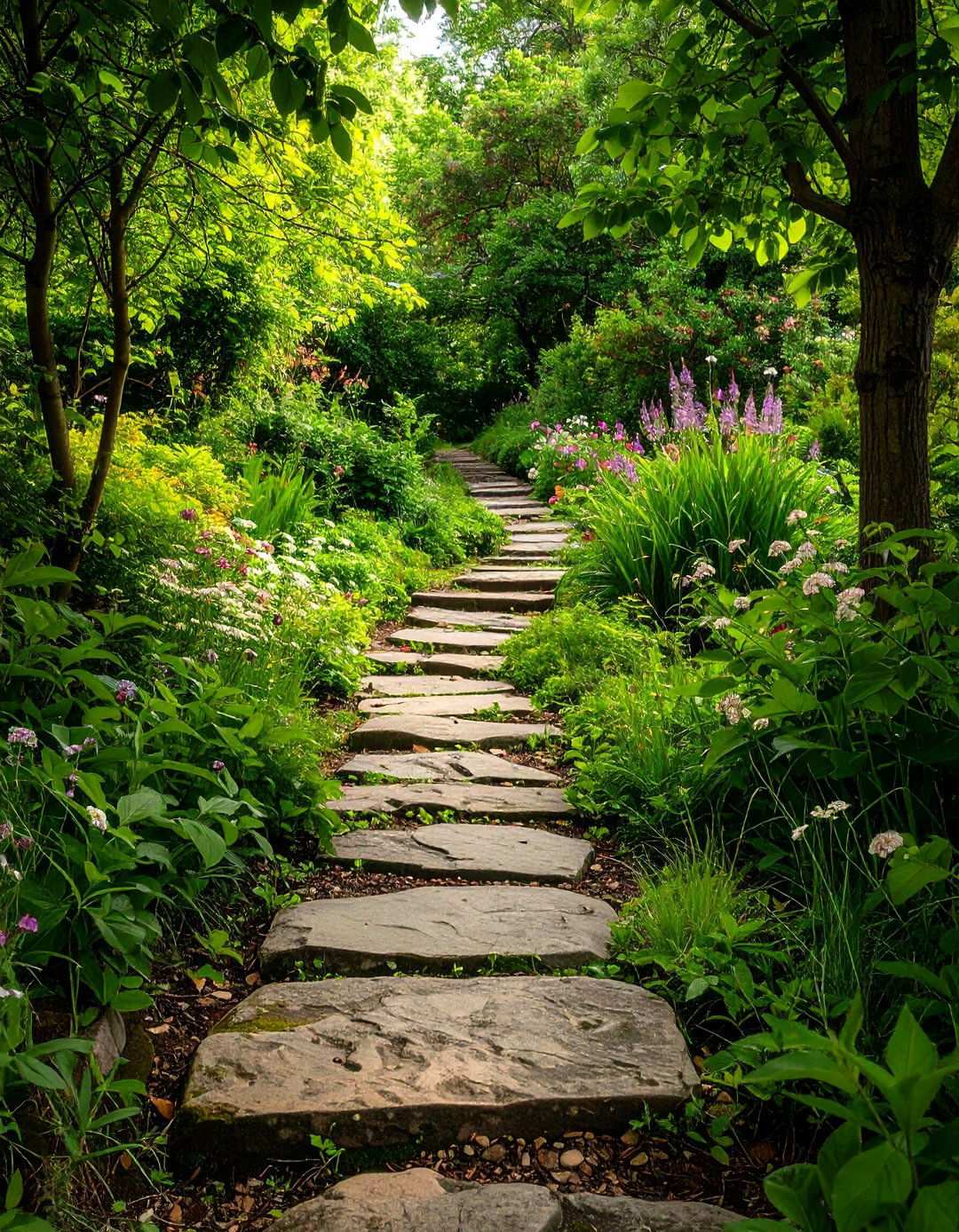 Fieldstone Rustic Trail Systems - 24 Stone Walkway Ideas