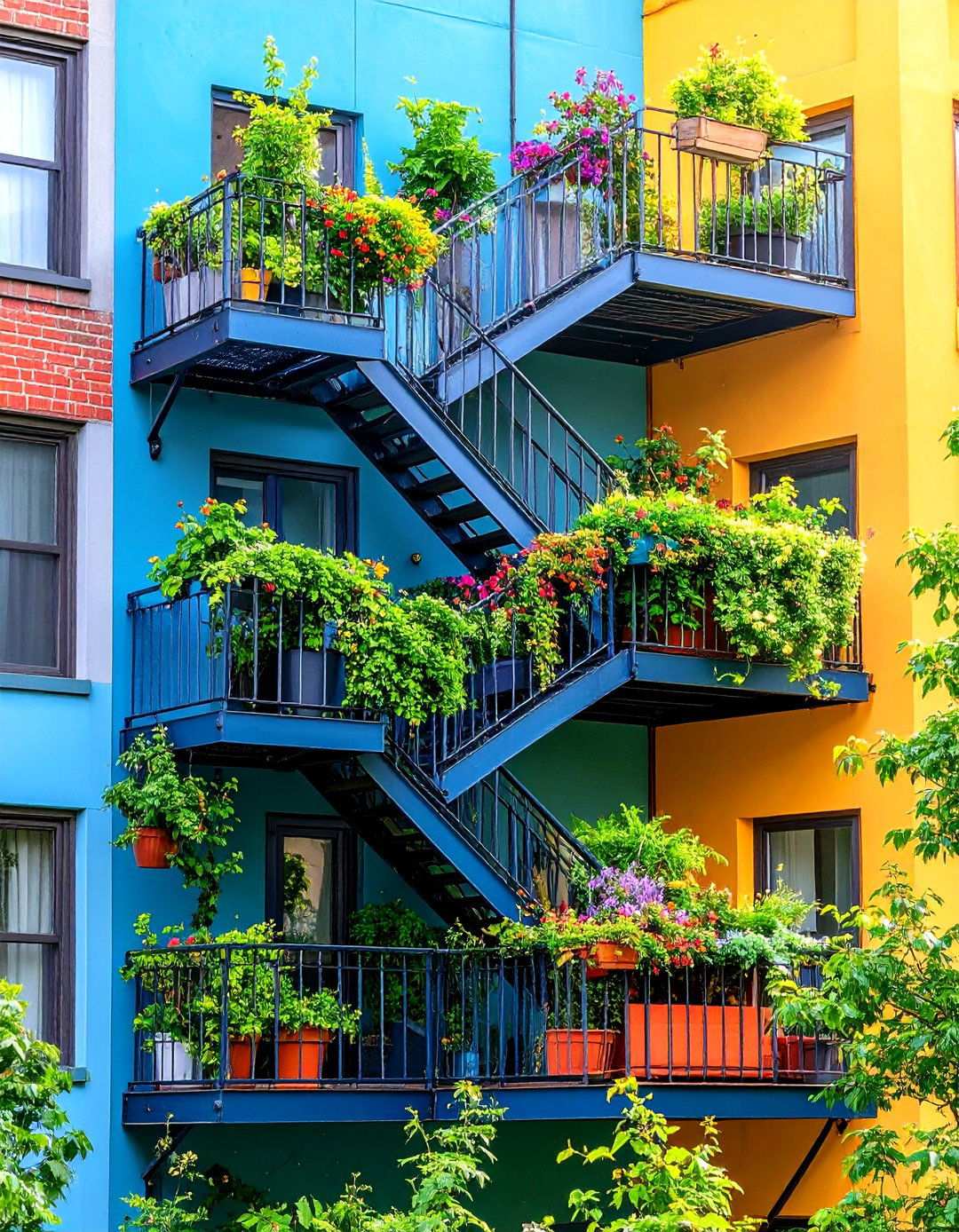 Fire Escape Garden - 24 Urban Garden Ideas