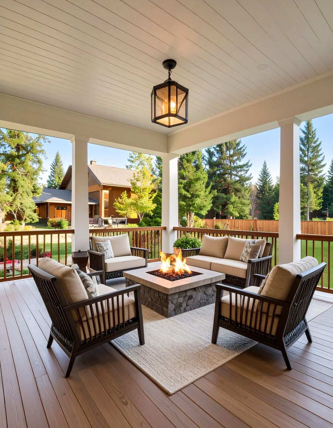 Fire Feature Additions - 24 Raised Ranch Front Porch Ideas