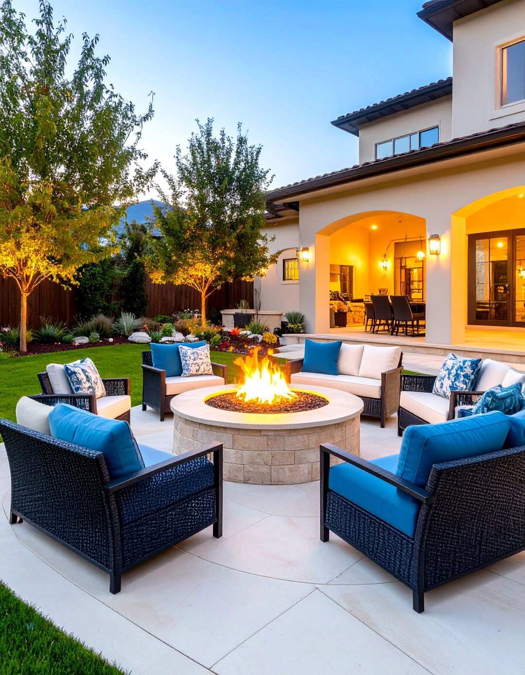 Fire Feature Gathering Hub - 24 Outdoor Decor Ideas