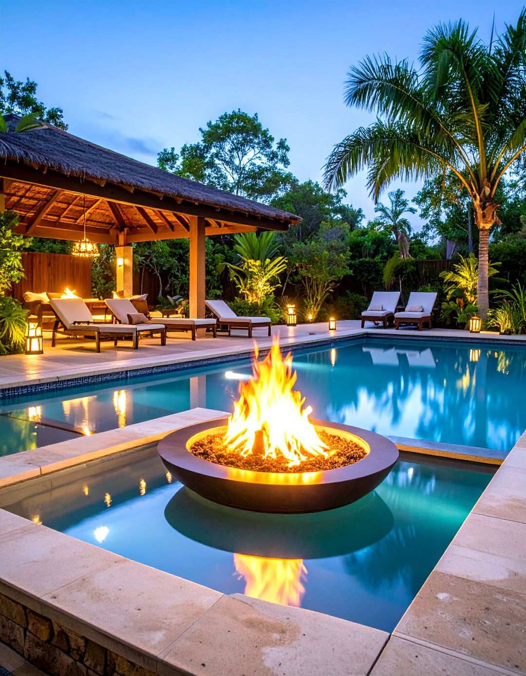 Fire Feature Integration - 24 Lagoon Pool Design Ideas