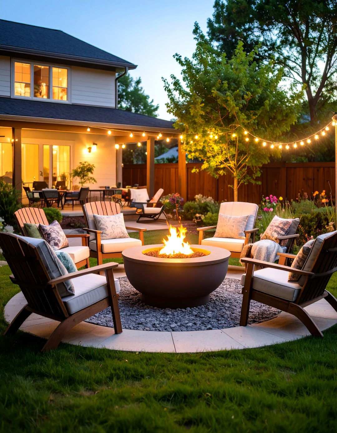 Fire Pit Conversation Patio - 24 Small Backyard Patio Ideas
