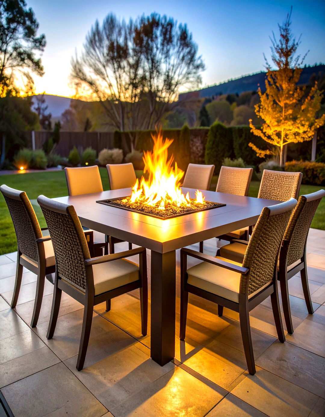 Fire Table Gathering Spaces - 24 Outdoor Seating Ideas