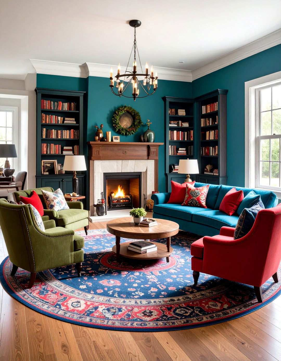 Fireplace Centered Traditional Snug - 24 Snug Room Ideas