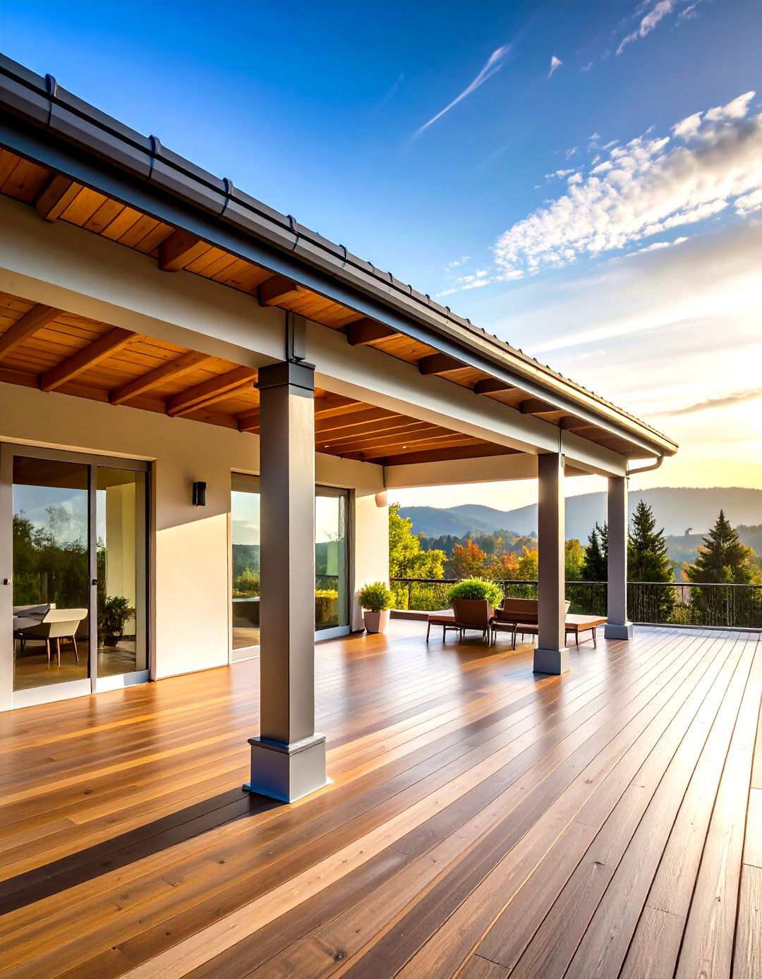 Flat Metal Contemporary Minimalist Approach - 24 Metal Roof Porch Design Ideas