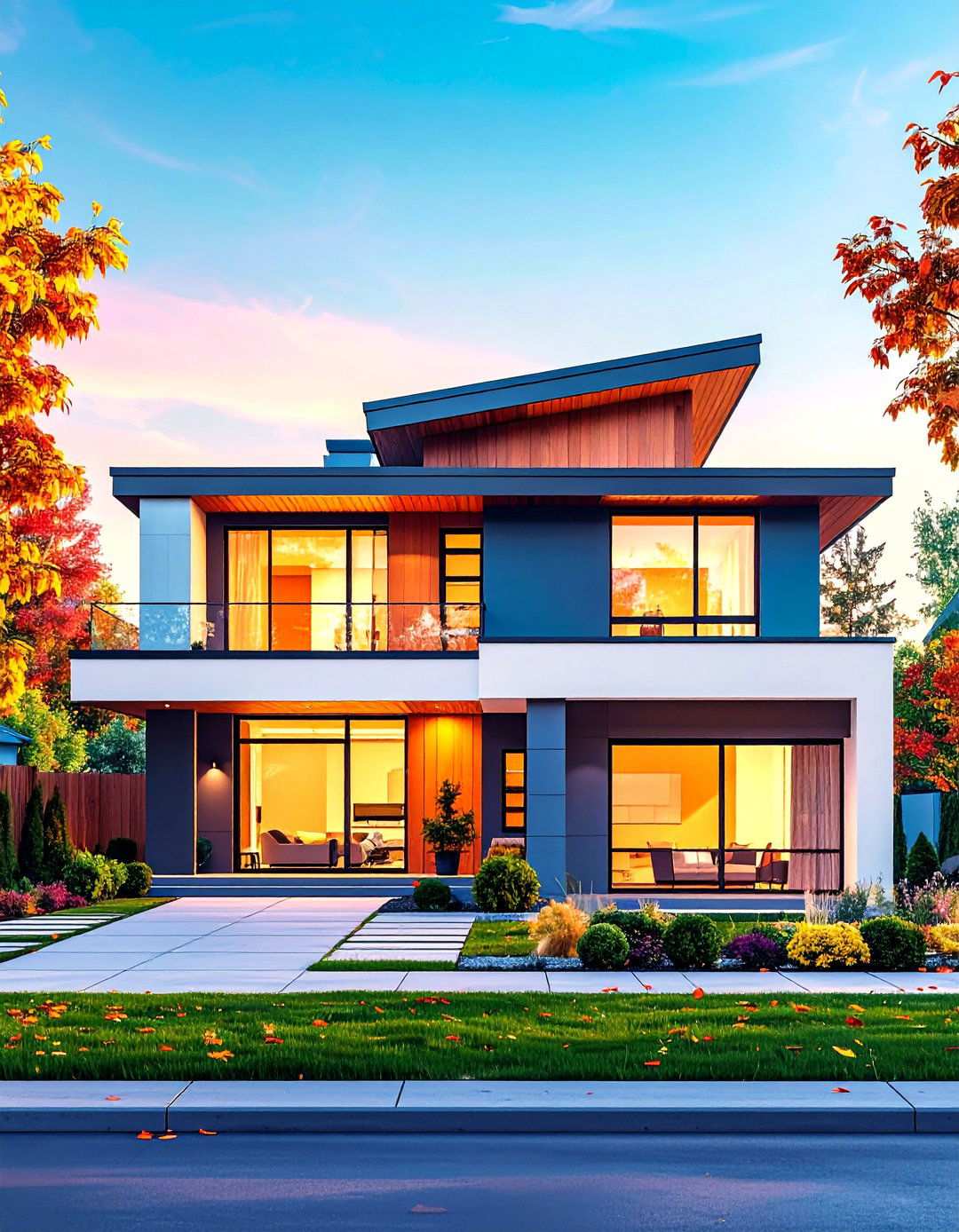 Flat Roof Modern Geometries - 24 Minimalist House Exterior Ideas