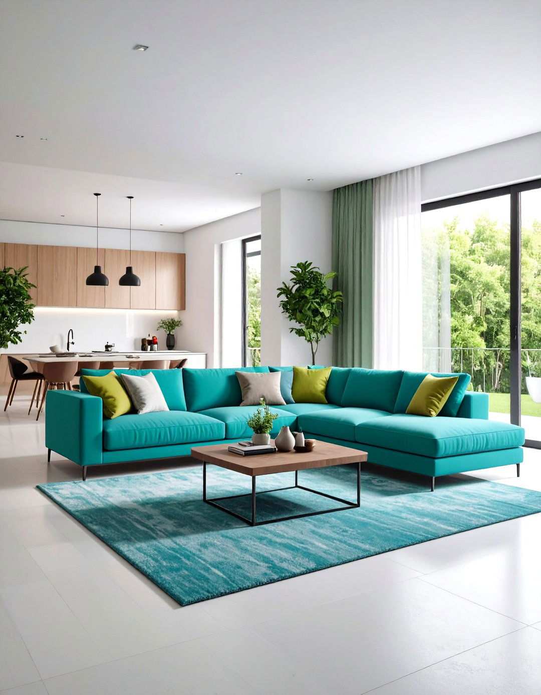 Floating Sectional Room Division - 24 Sectional Living Room Ideas