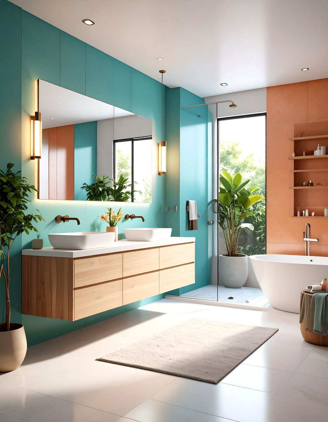 Floating Vanity Integration - 24 Small Shower Ideas