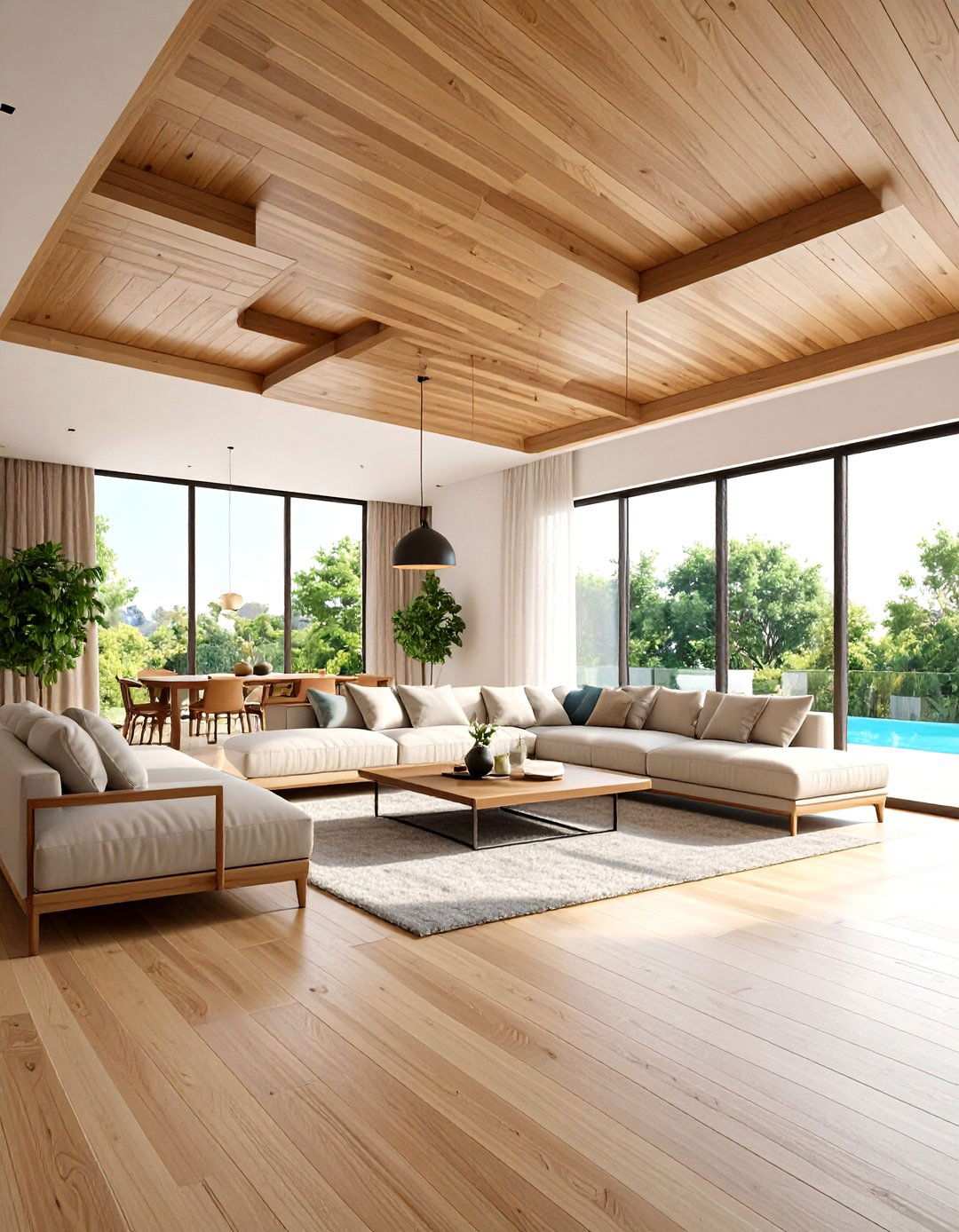 Floating Wood Ceiling Panels - 24 Wood Ceiling Ideas