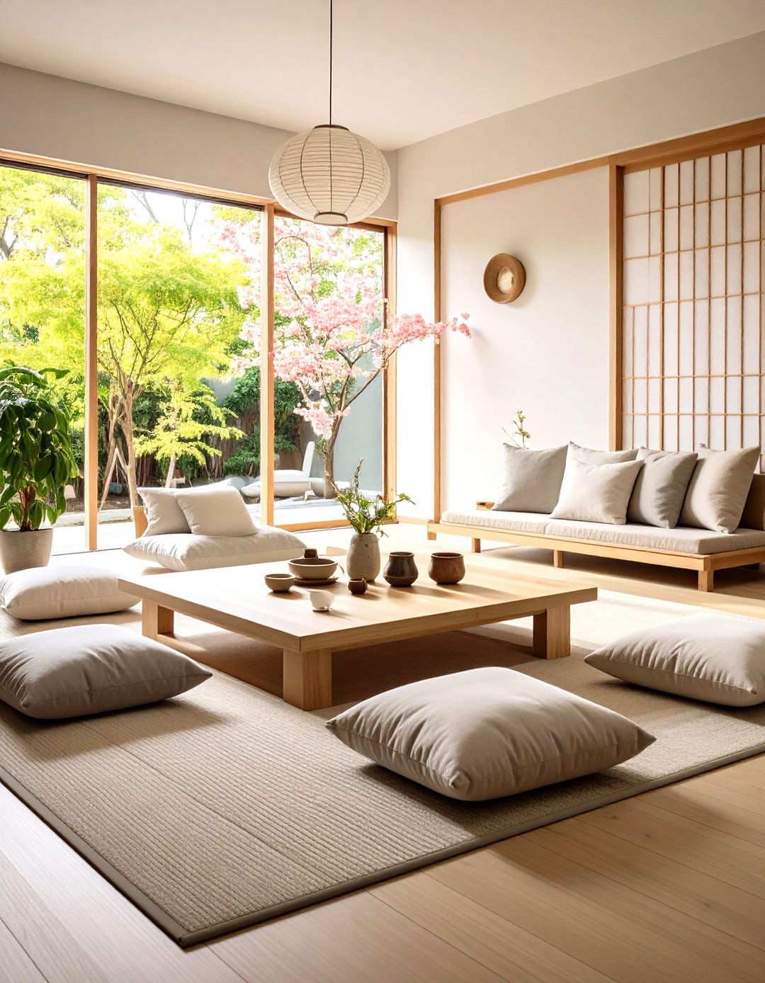 Floor Seating Options - 24 Zen Living Room Ideas