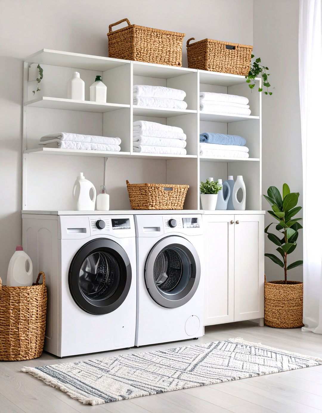 Floor to Ceiling Cabinet Systems - 24 Laundry Room Storage Ideas
