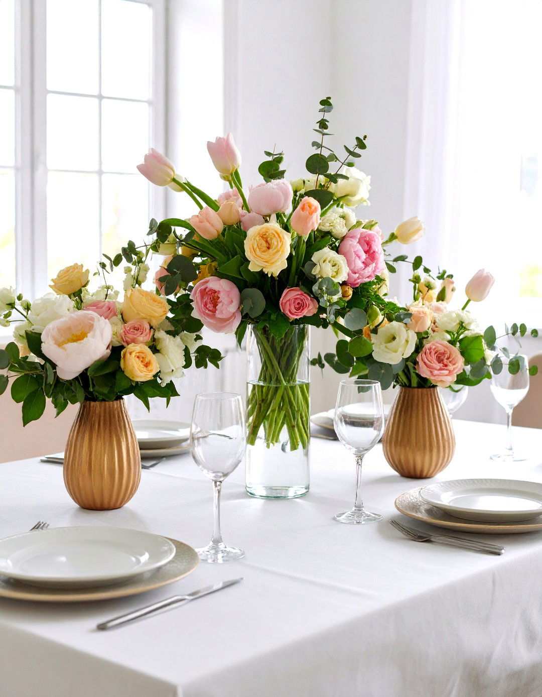 Floral Centerpiece Arrangements - 24 Mother's Day Decoration Ideas