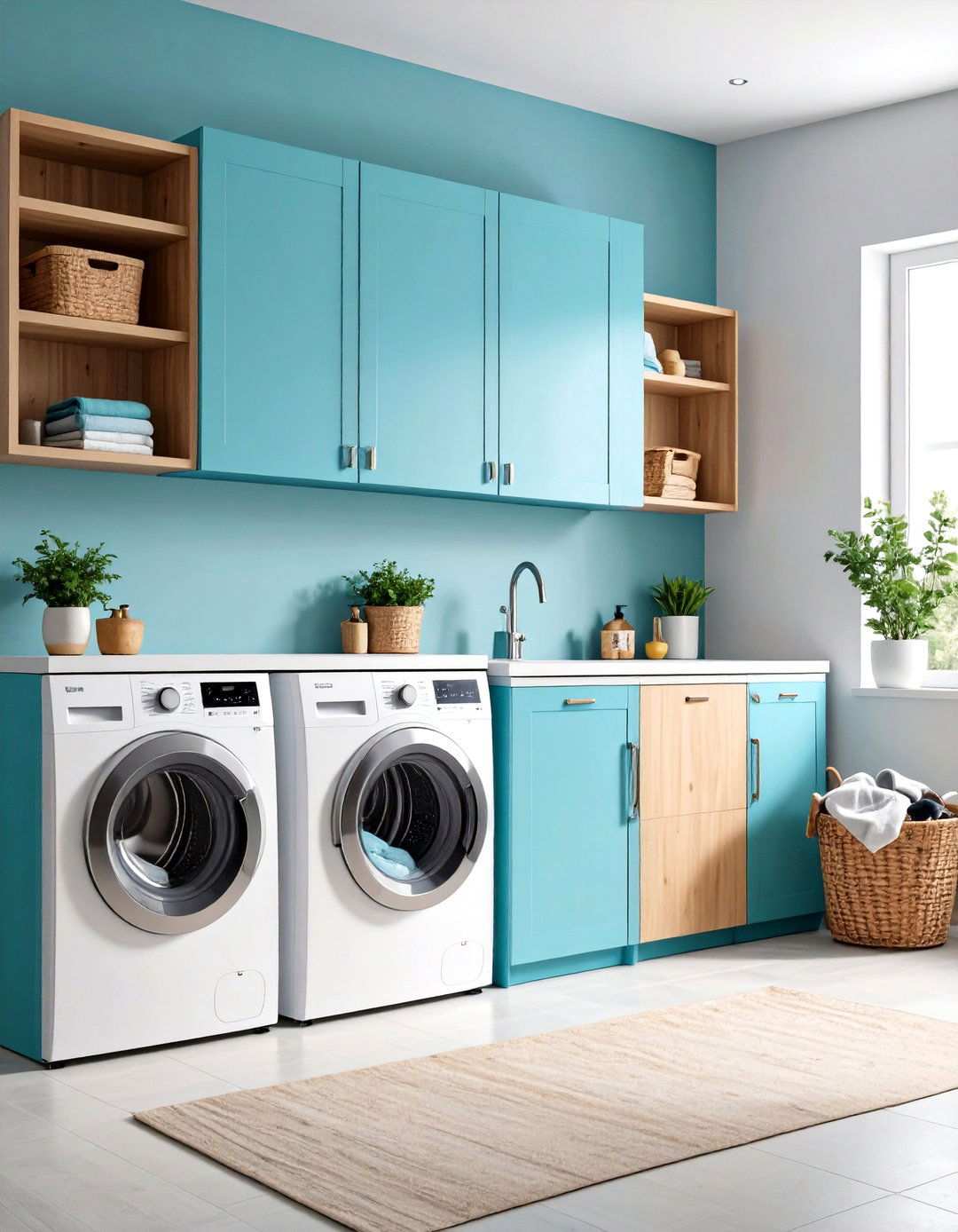 Fold Down Wall Cabinet Storage - 24 Laundry Detergent Storage Ideas
