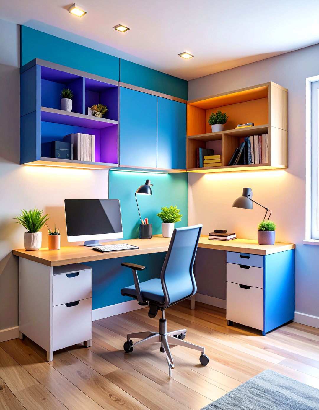 Fold Down Work Station - 24 Tiny House Design Ideas