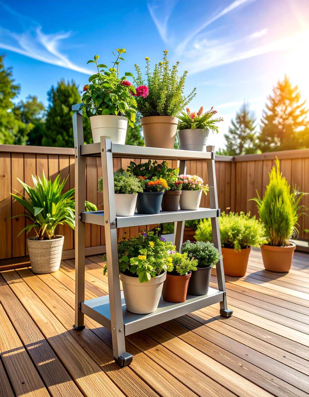 Folding Plant Stands - 24 Outdoor Plant Stand Ideas