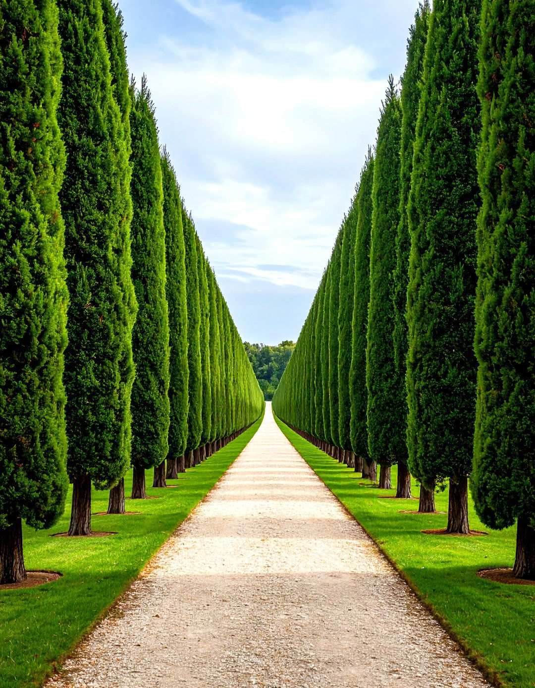Formal Pine Allee Design - 24 Pine Tree Landscape Ideas