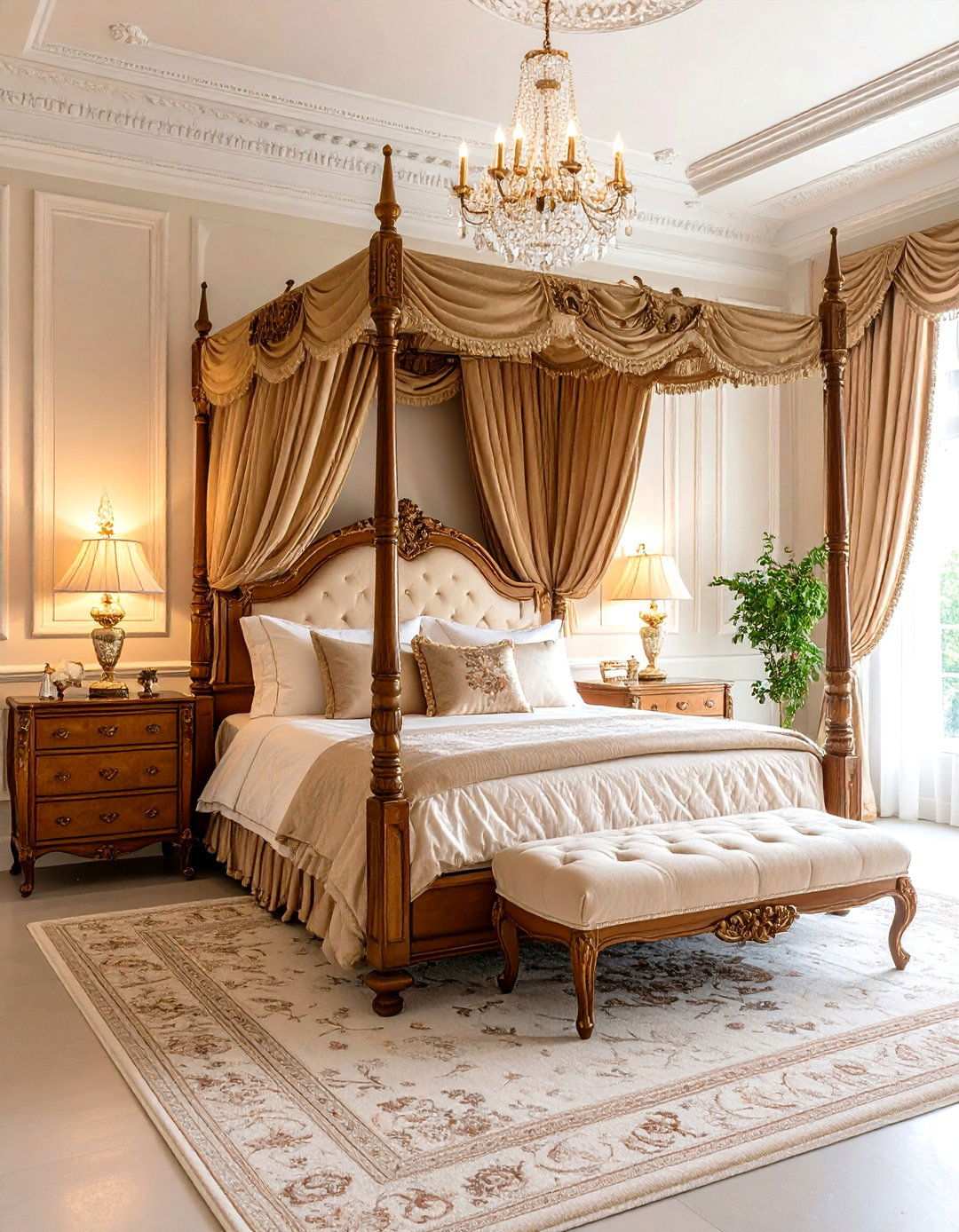 Four Poster Bed Grandeur - 24 Victorian Bedroom Ideas
