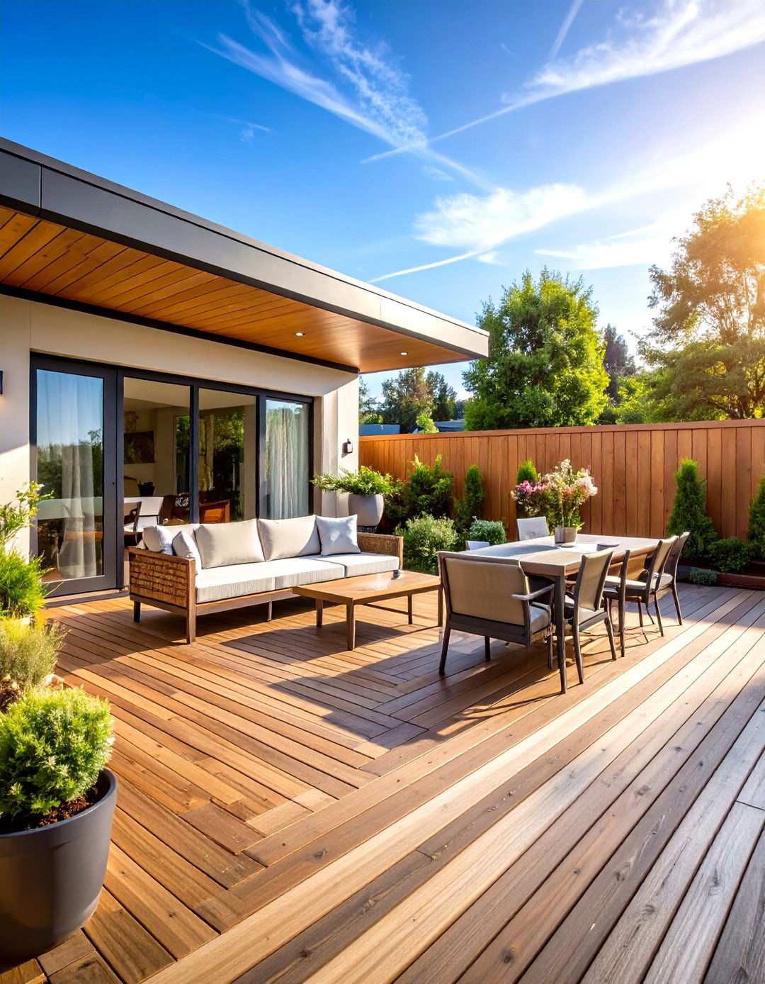 Four Season Deck with Heating Elements - 24 Large Deck Ideas