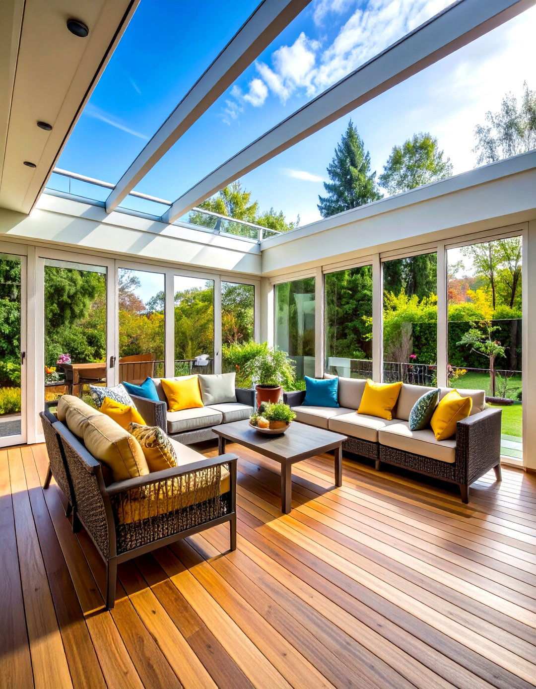 Four Season Sunroom Style Deck - 24 Screened-in Deck Ideas