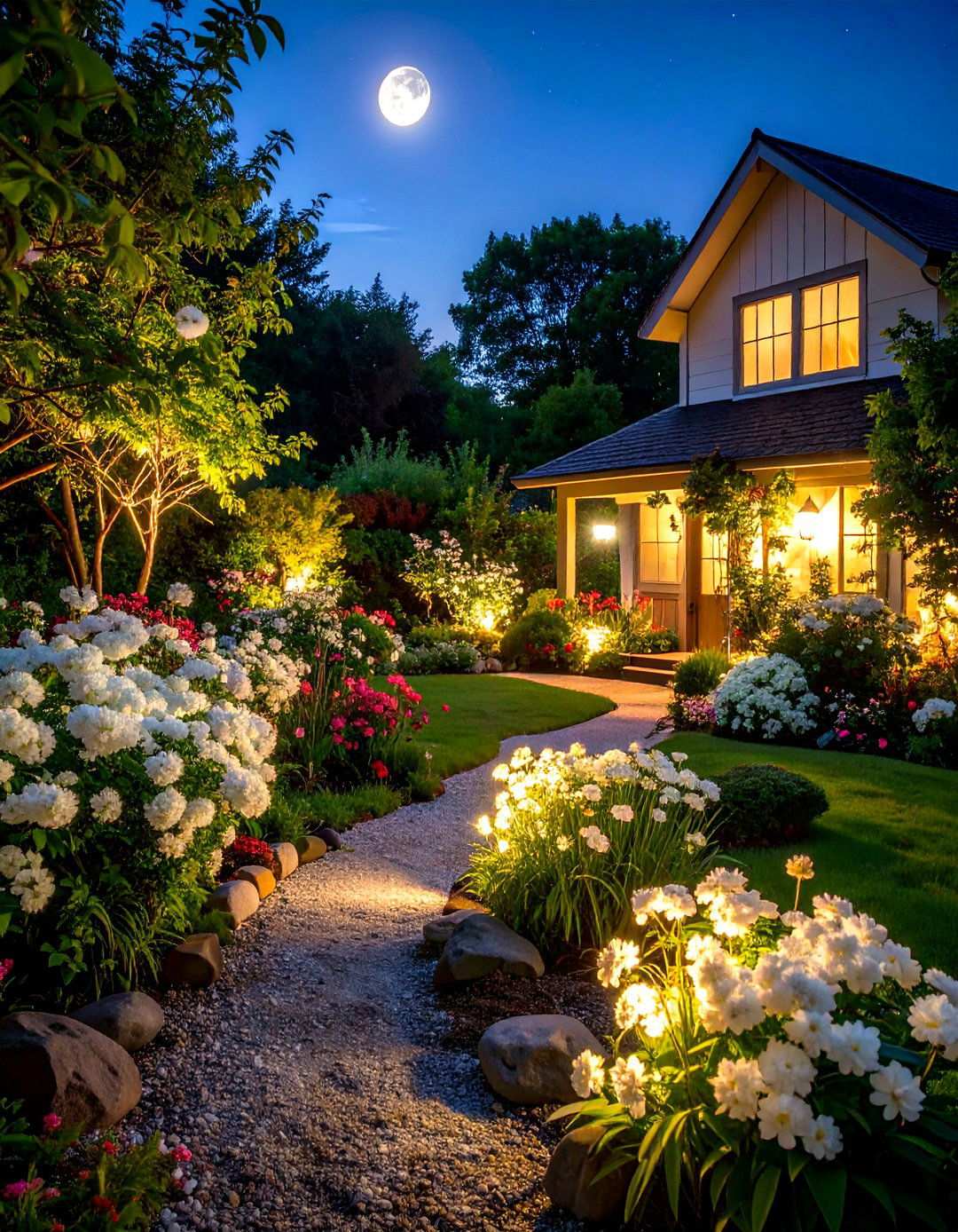 Fragrant Evening Garden - 24 Perennial Flower Bed Ideas
