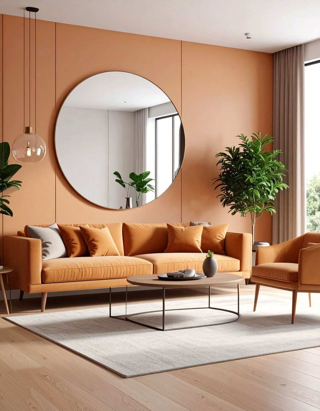 Frameless Contemporary Mirrors - 24 Living Room Mirror Ideas