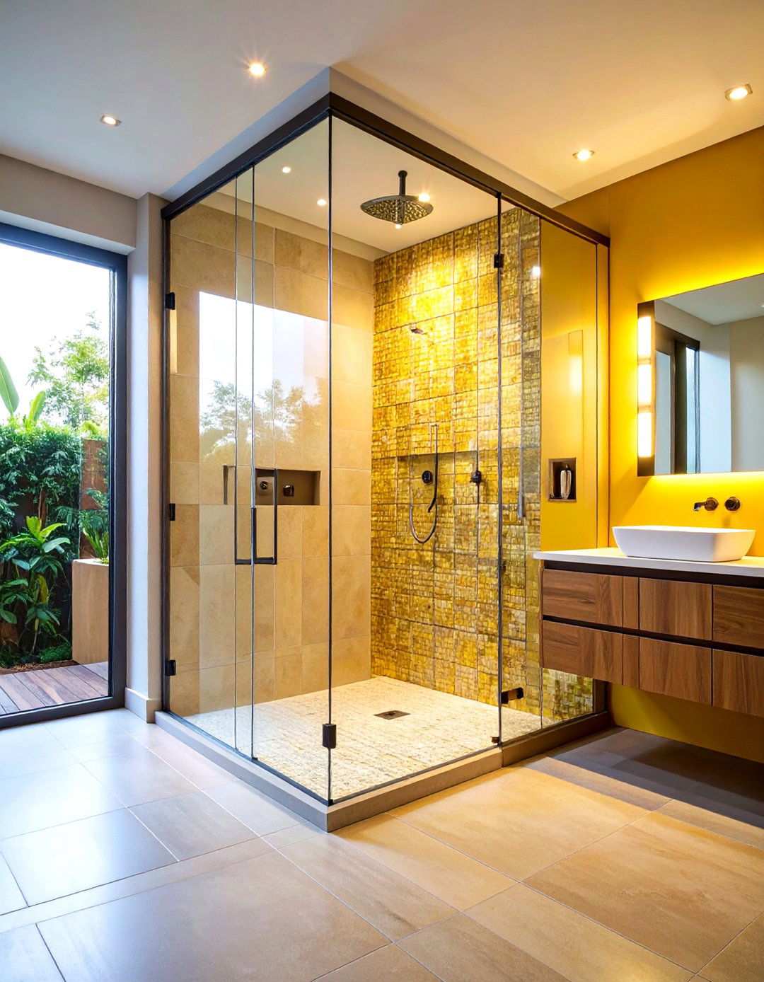 Frameless Glass Shower Enclosure - 24 Minimalist Bathroom Ideas