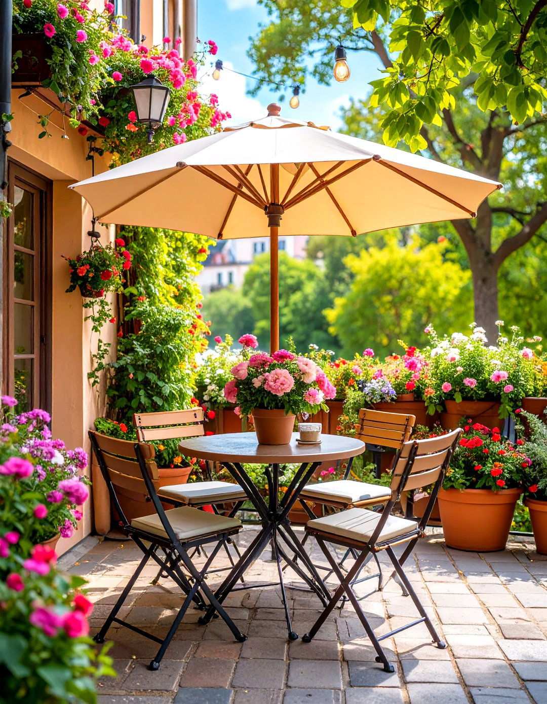 French Bistro Terrace - 24 Outdoor Dining Area Ideas