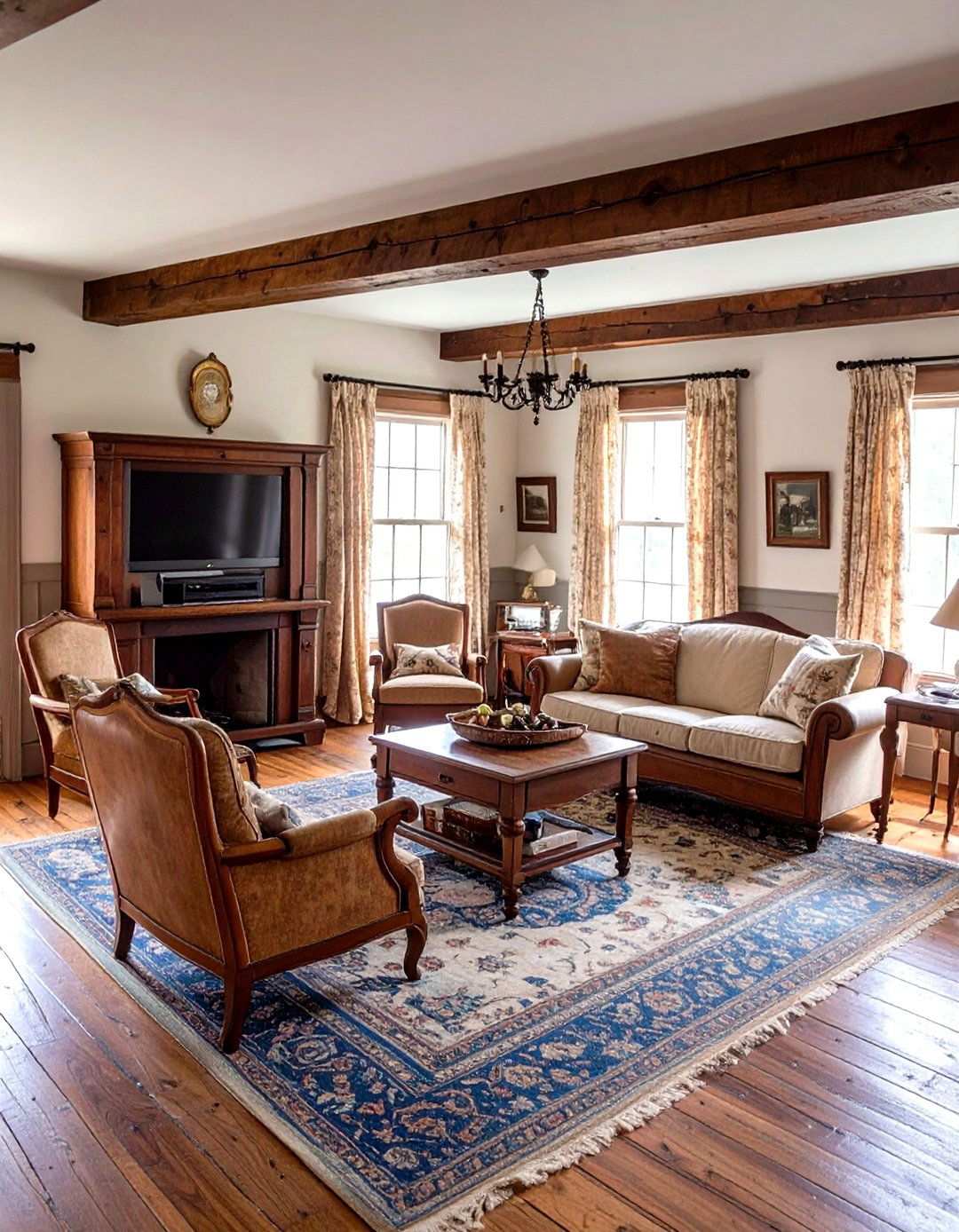 French Country Media Cottage - 24 Small Media Room Ideas