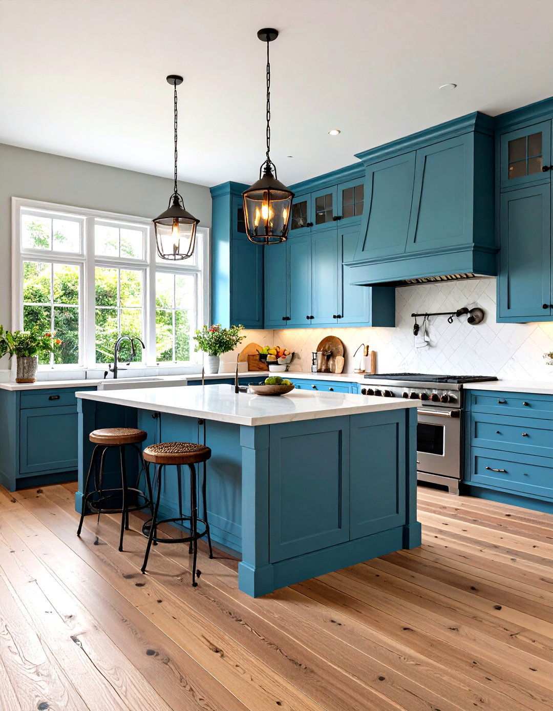 French Country Wide Plank Kitchen Floors - 24 Kitchens With Wood Floors