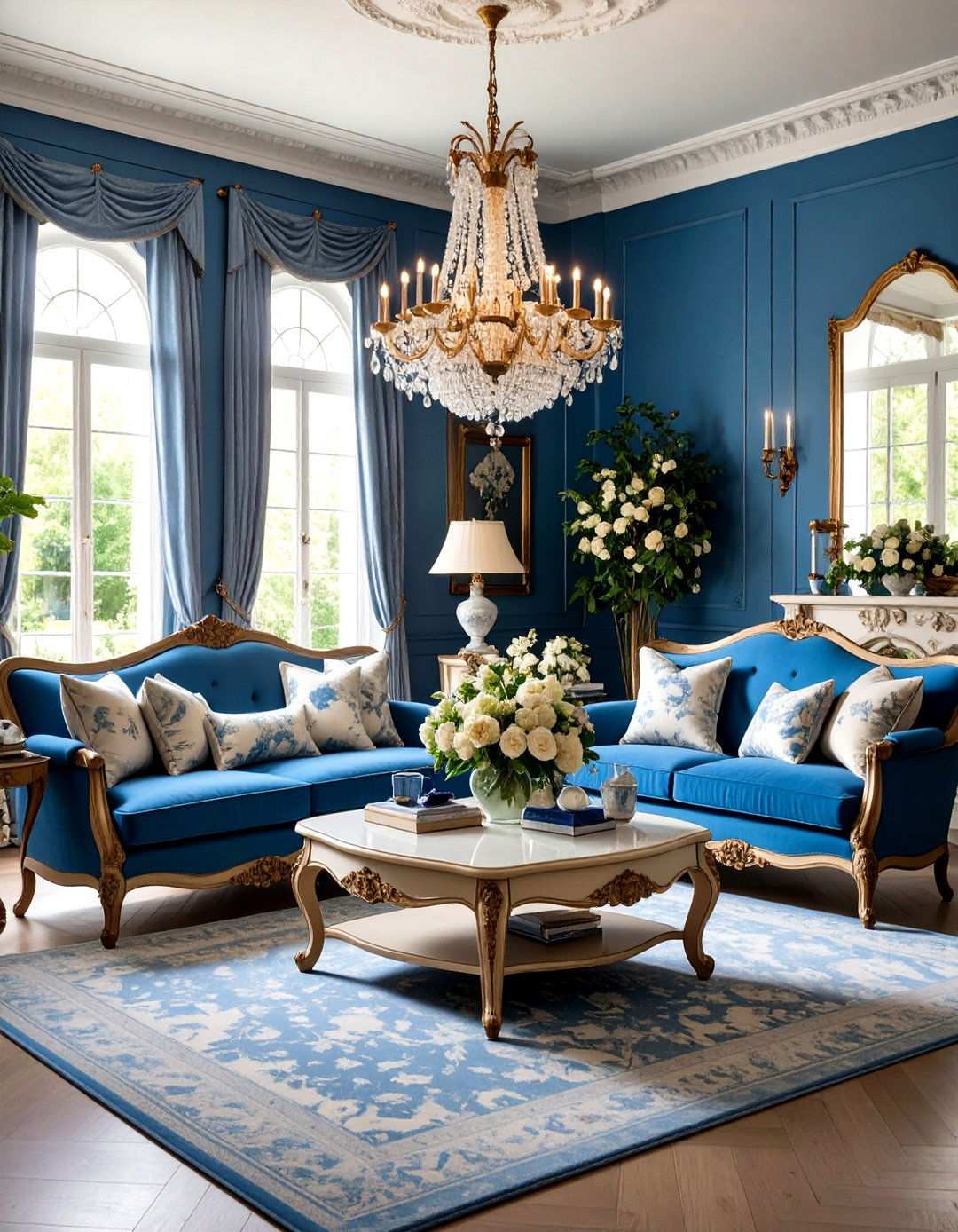 French Provincial Living Room - 24 Living Room Design Ideas