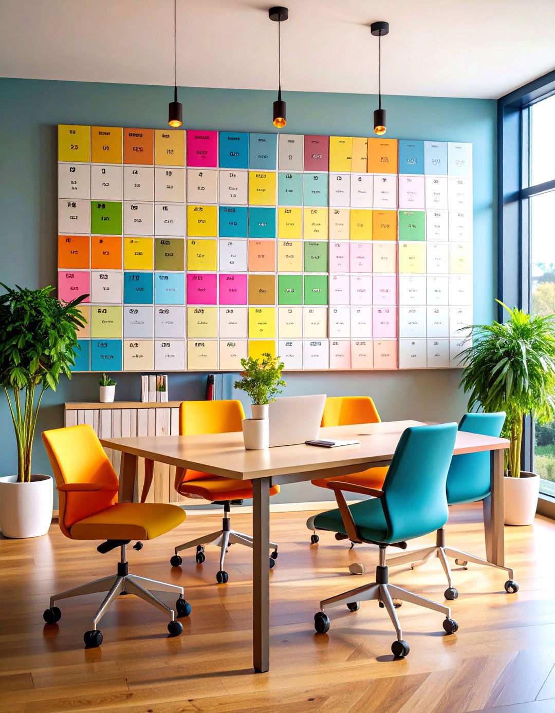 Functional Calendar Wall Systems - 24 Office Wall Decor Ideas