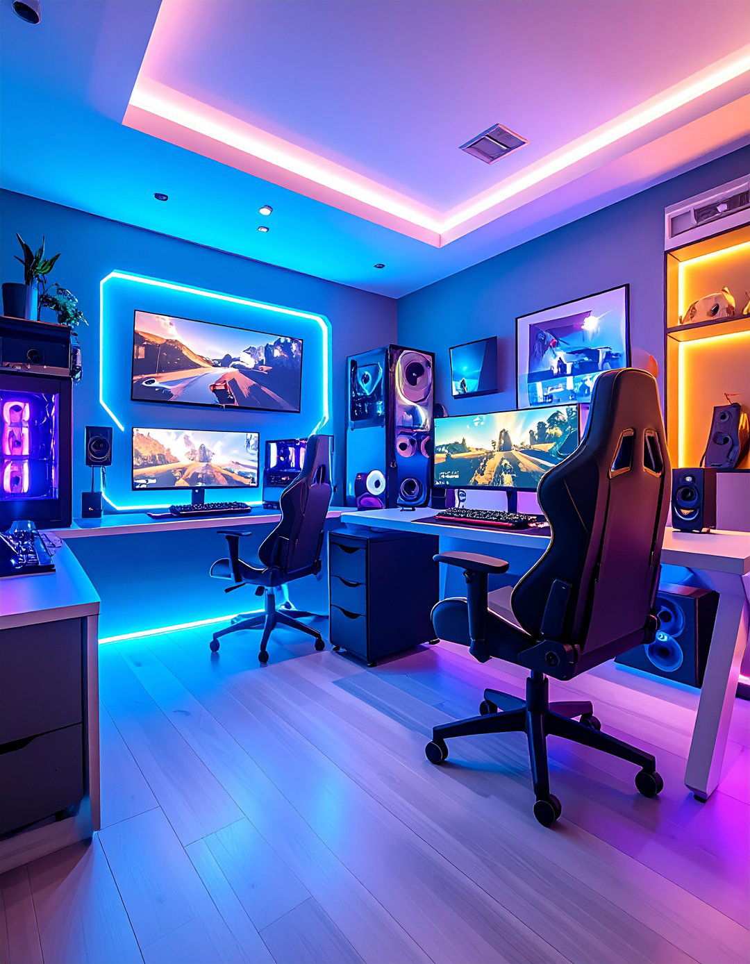 Future Proofing Technology Integration - 24 Red and Black Gaming Setup Ideas