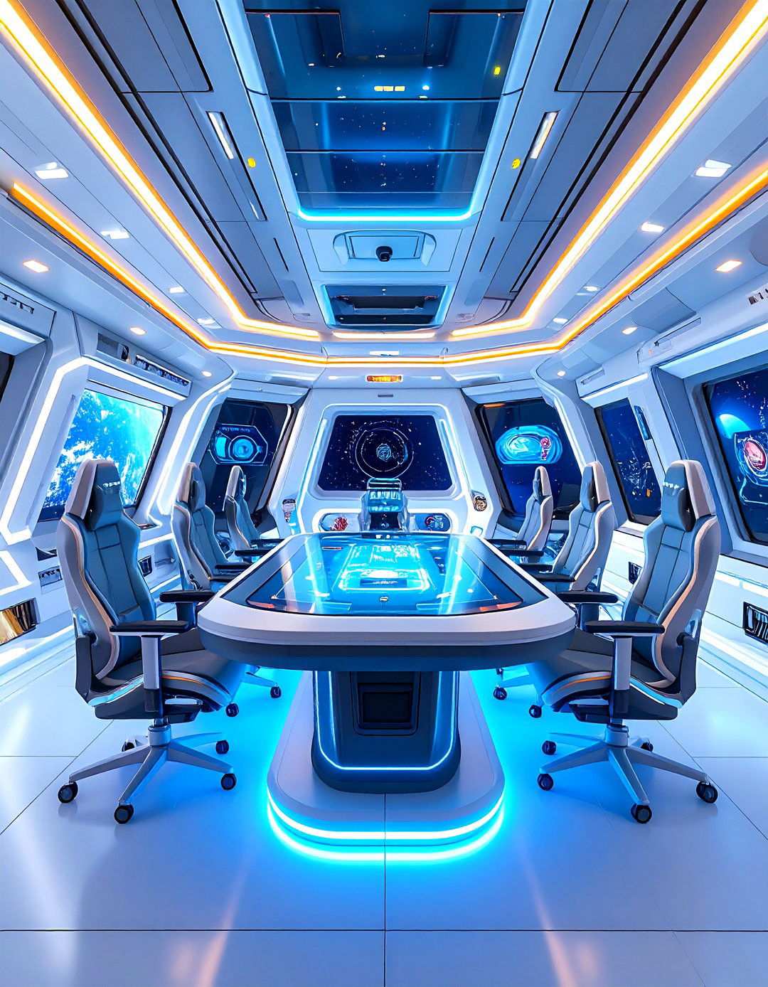 Future Space Gaming Station - 24 Luxury Game Room Ideas