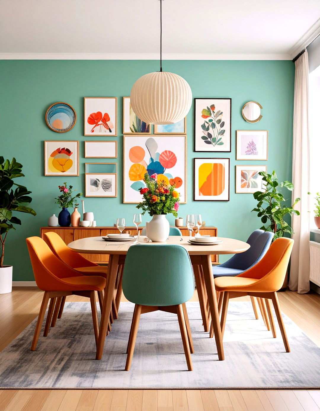 Gallery Wall Dining Room - 24 Small Dining Room Ideas