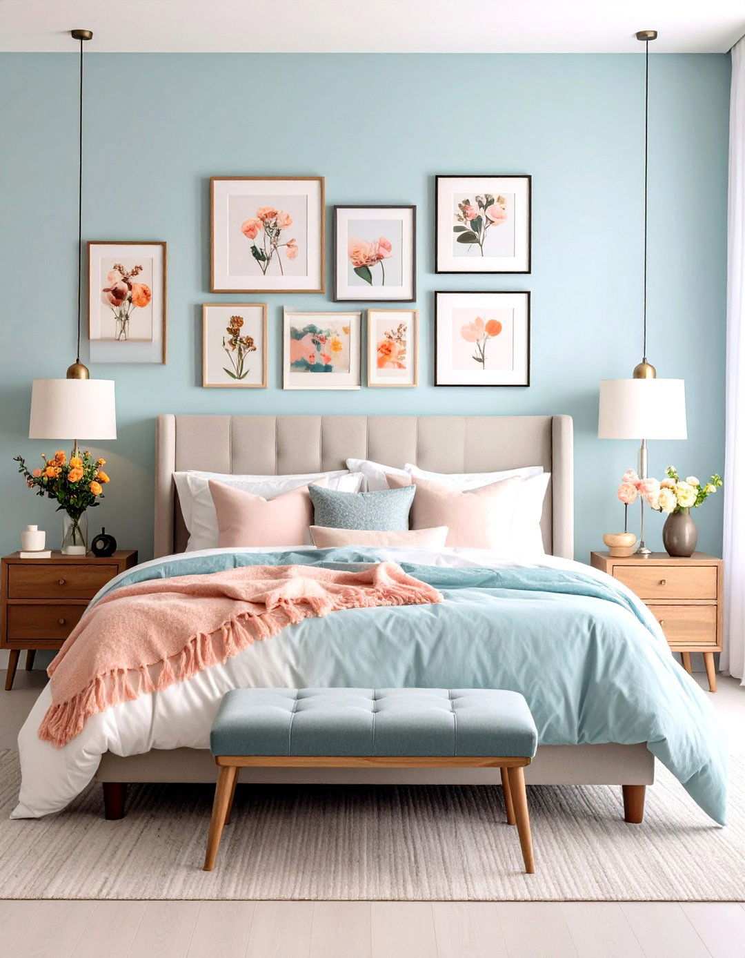 Gallery Wall Romance - 24 romantic bedroom ideas