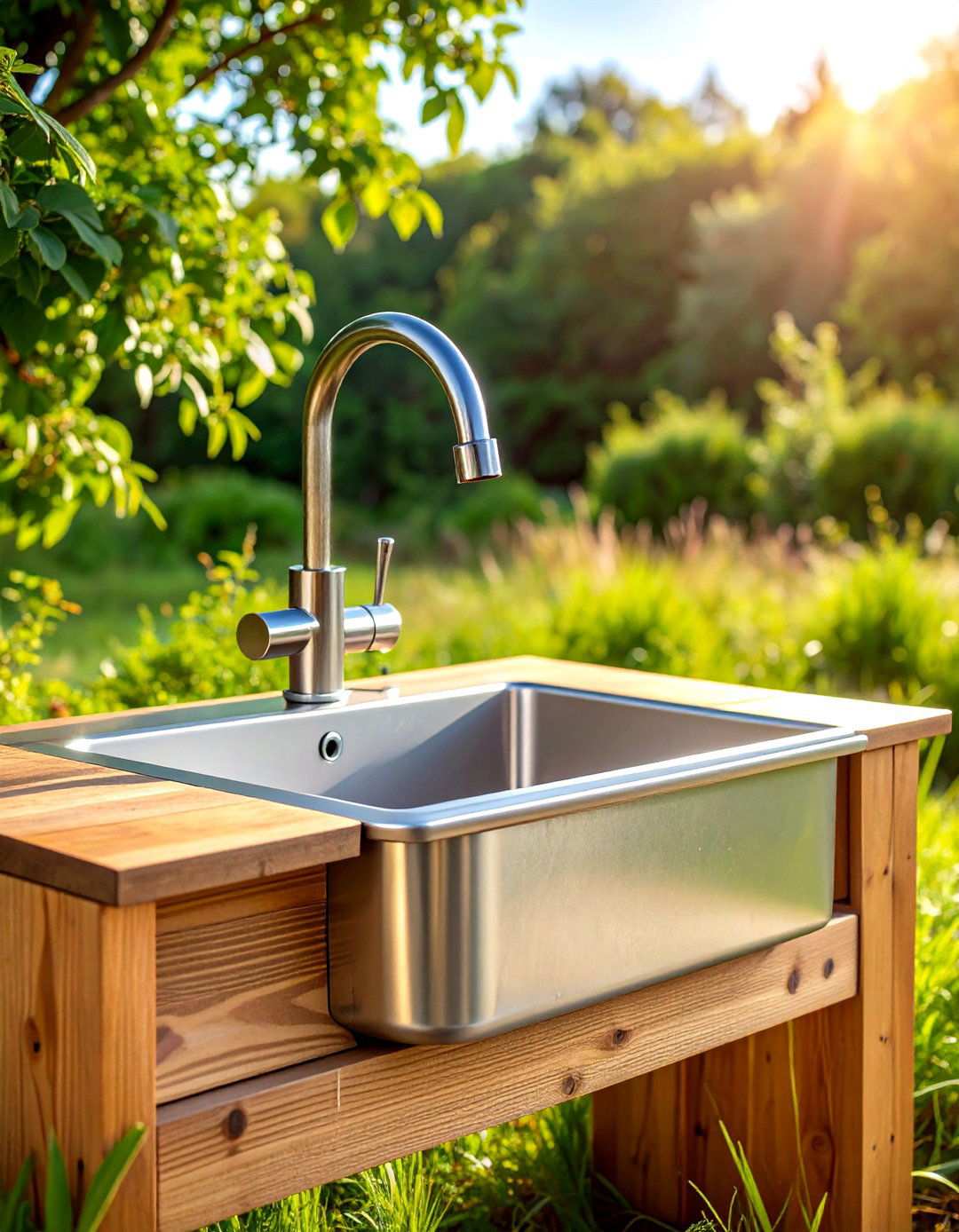 Galvanized Steel Utility Sink - 24 outdoor sink ideas