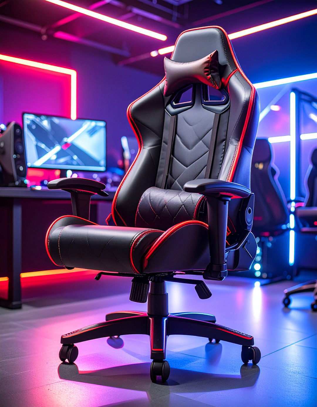 Gaming Throne Command Center - 24 Red and Black Gaming Setup Ideas