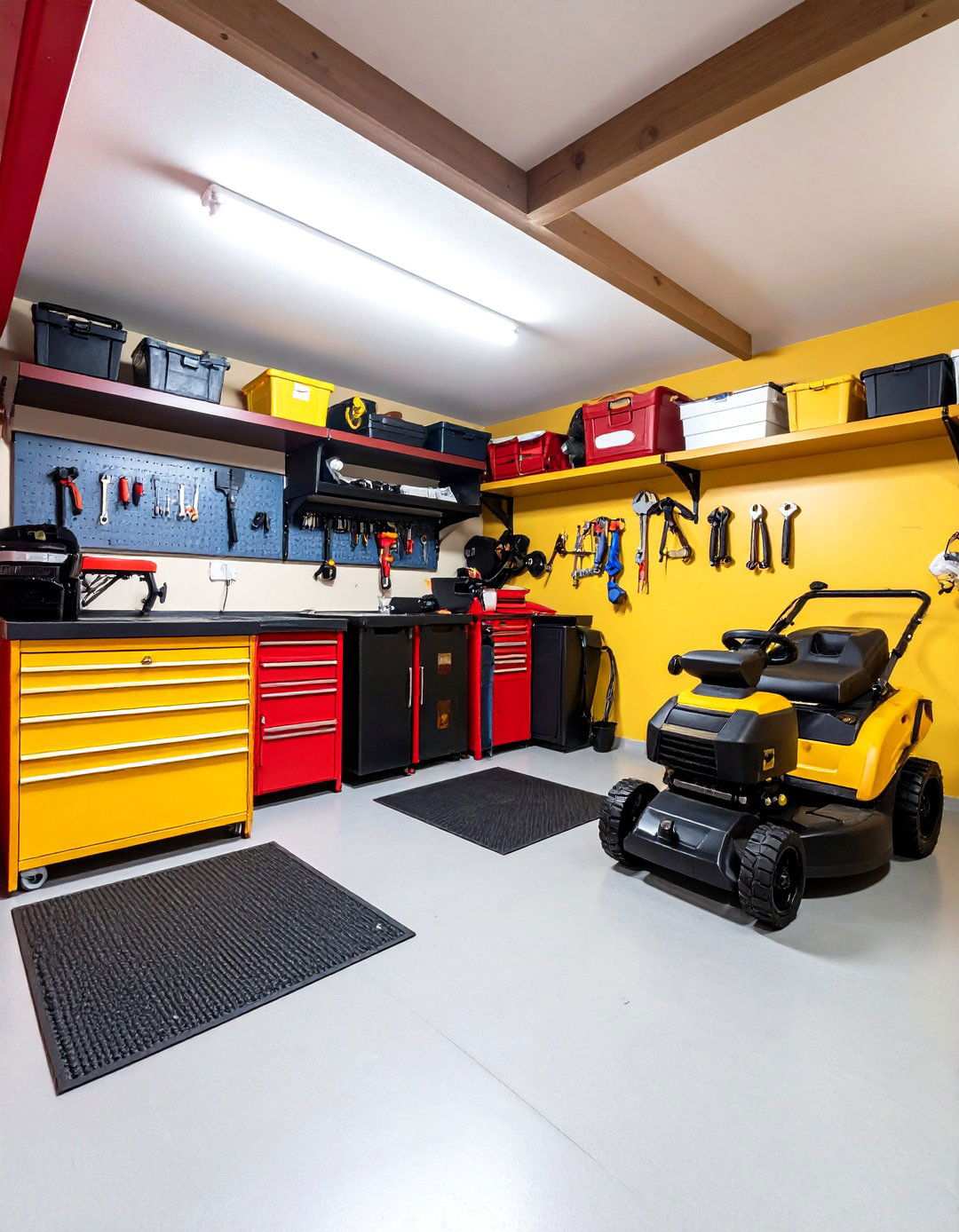 Garage Corner Storage Organization - 24 Lawn Mower Storage Ideas