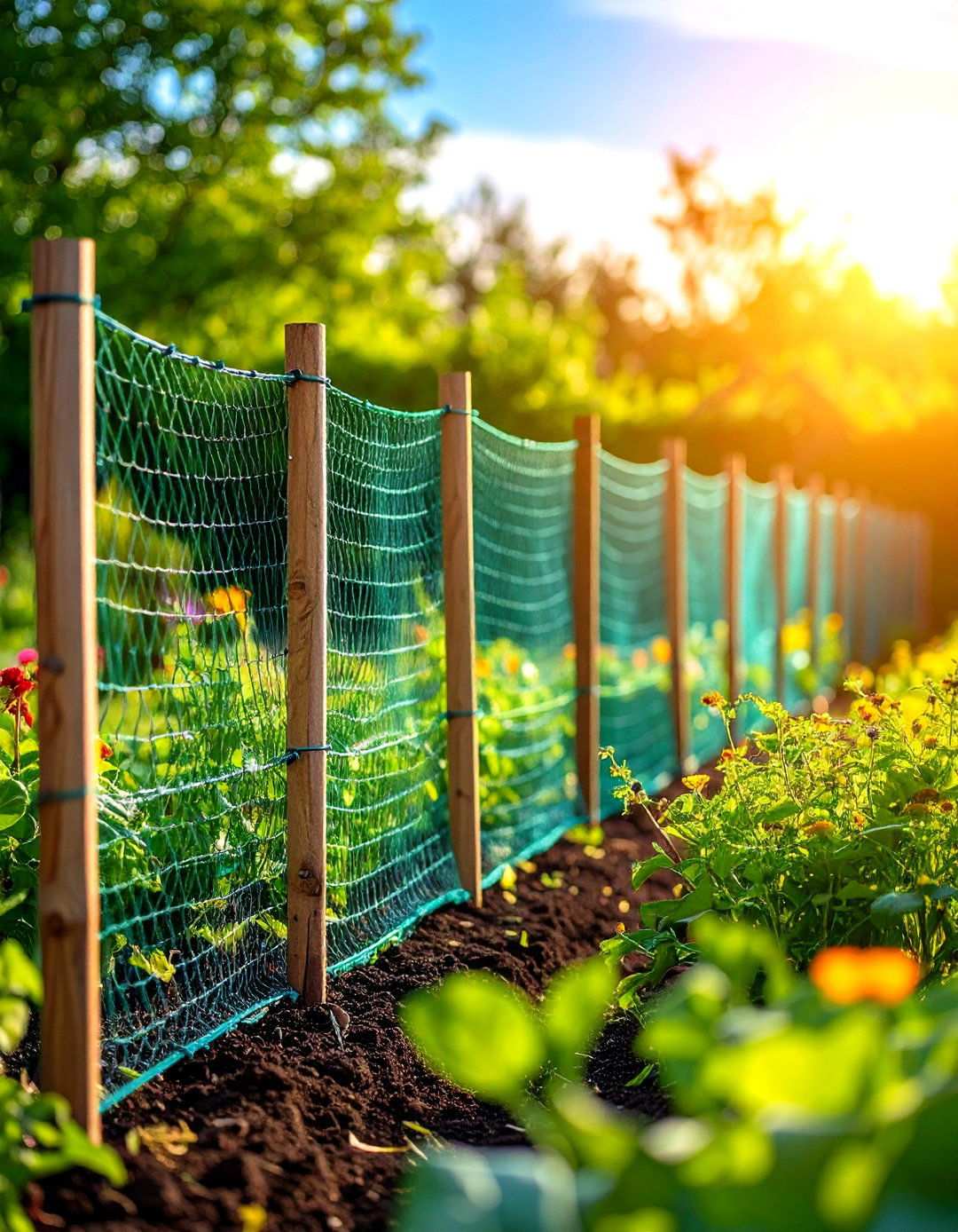 Garden Netting Fence Barriers - 24 Temporary Fence Ideas