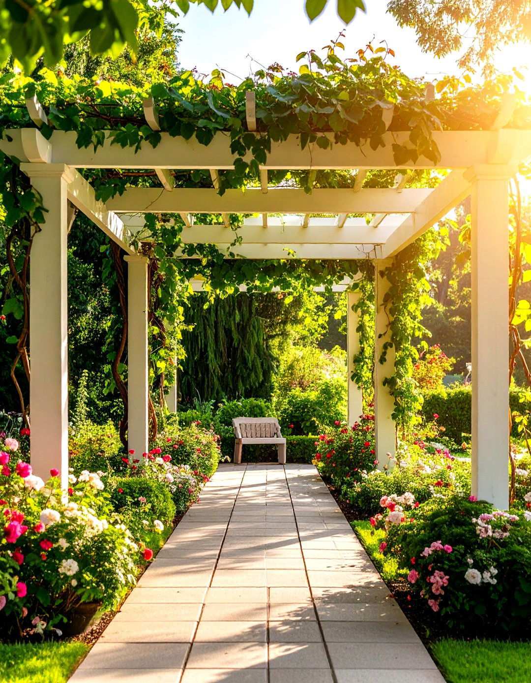 Garden Pergola with Climbing Vines - 24 patio with a gazebo ideas