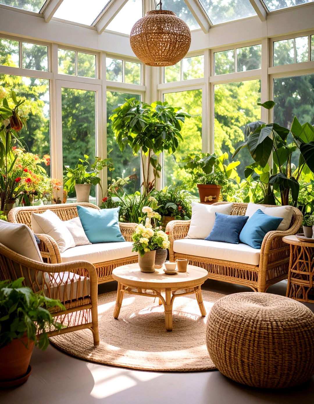 Garden View Conservatory Corner - 24 Living Room Nook Ideas