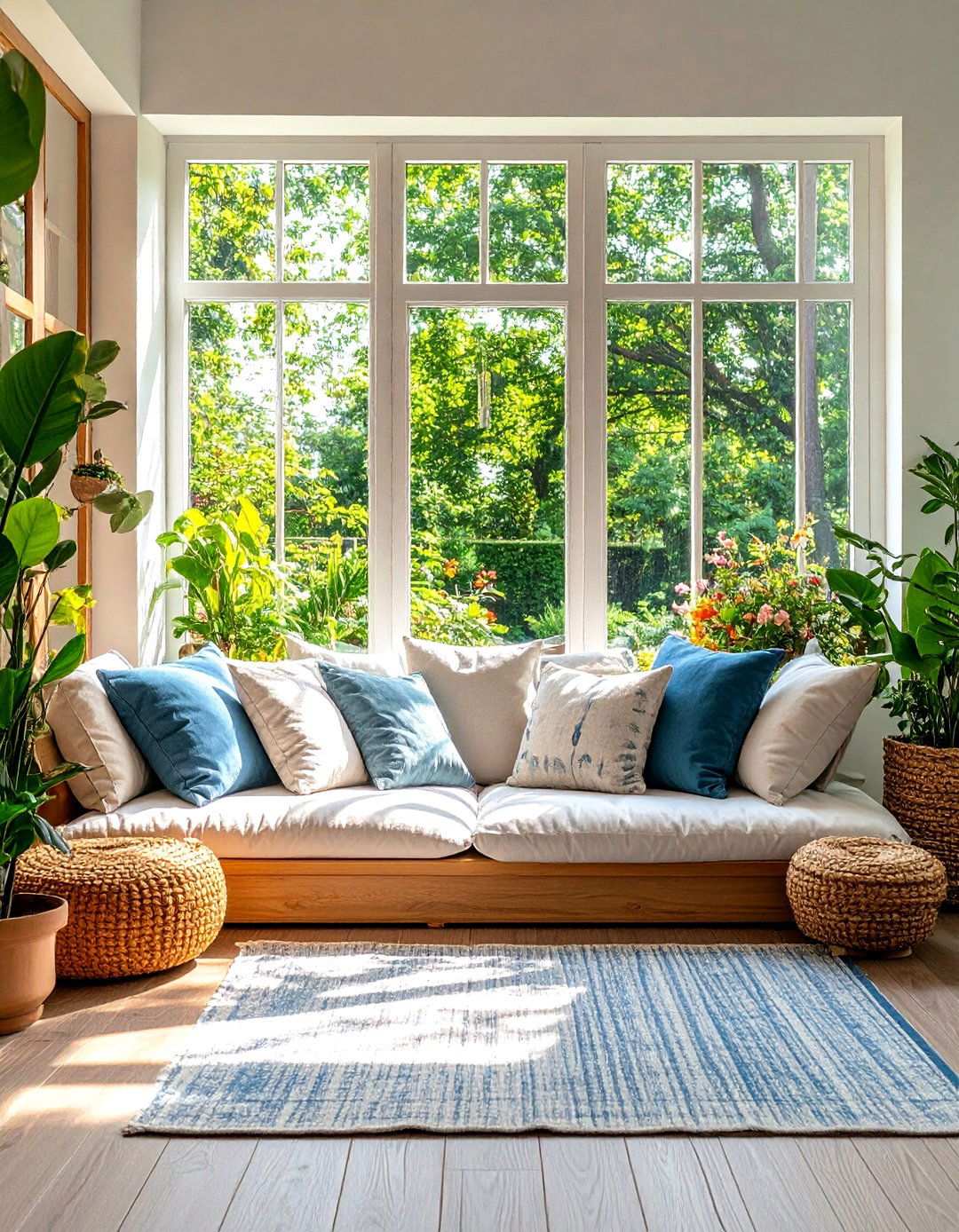 Garden View Meditation Corner - 24 meditation room ideas