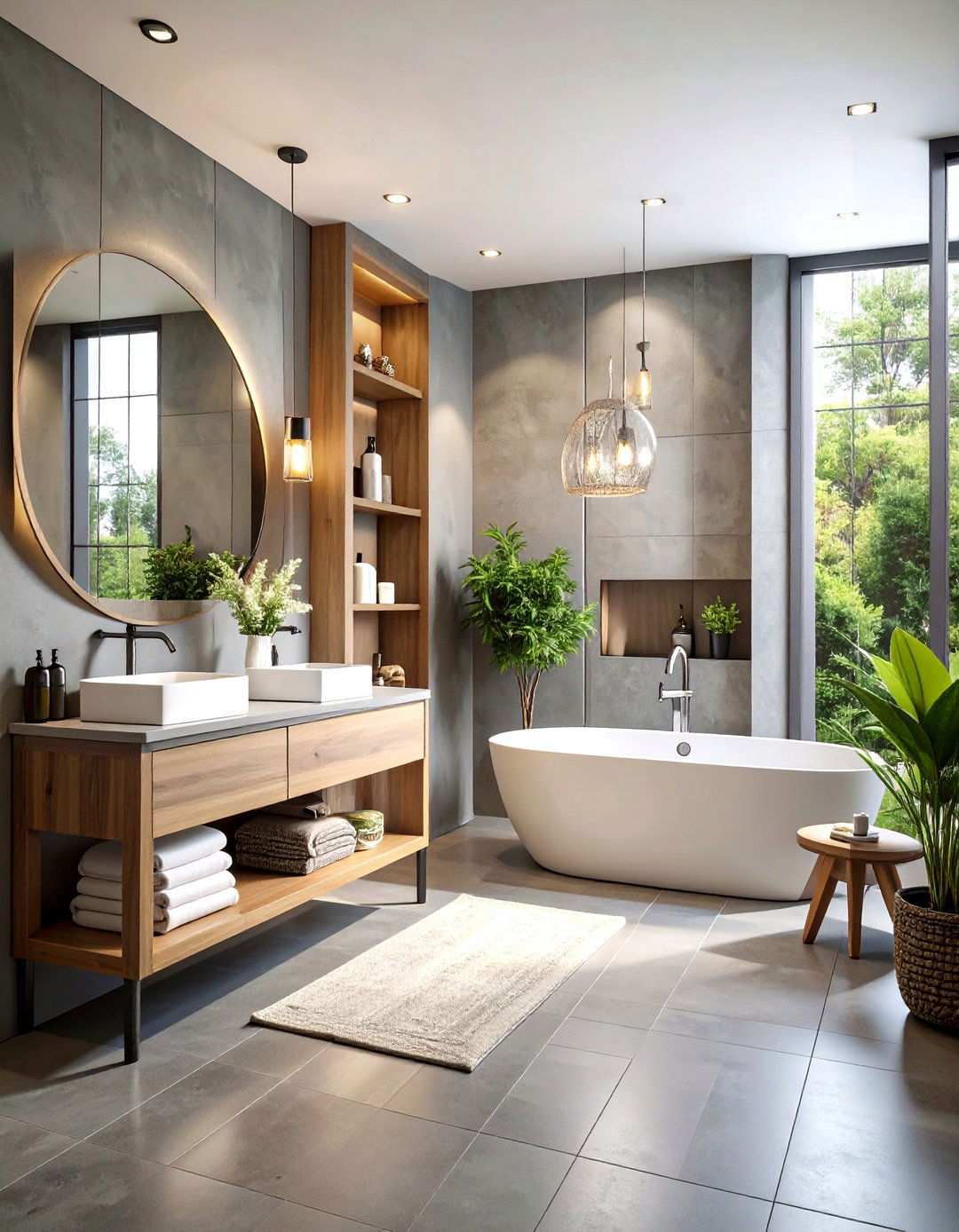 Gender Neutral Modern Design - 24 Jack and Jill Bathroom Ideas