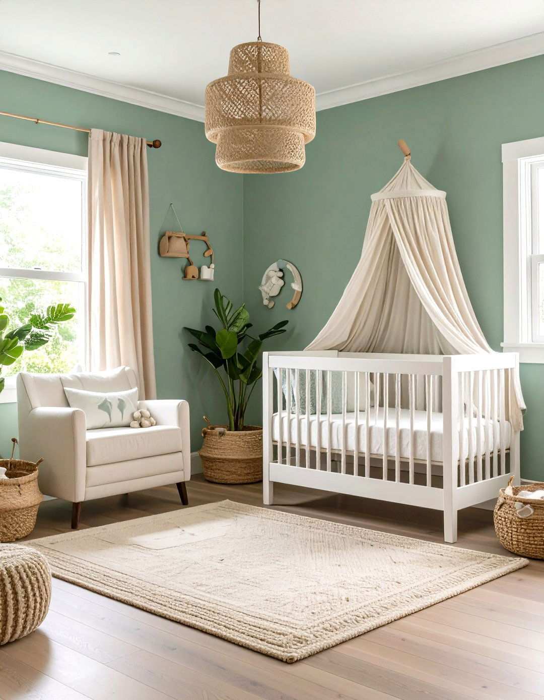 Gender Neutral Sage and Sand Palette - 24 Nautical Nursery Ideas