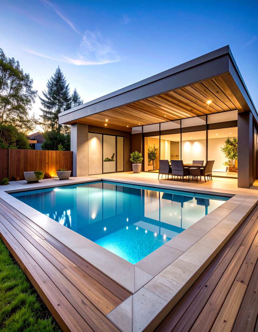 Geometric Contemporary Spool Design - 24 Spool Pool Ideas