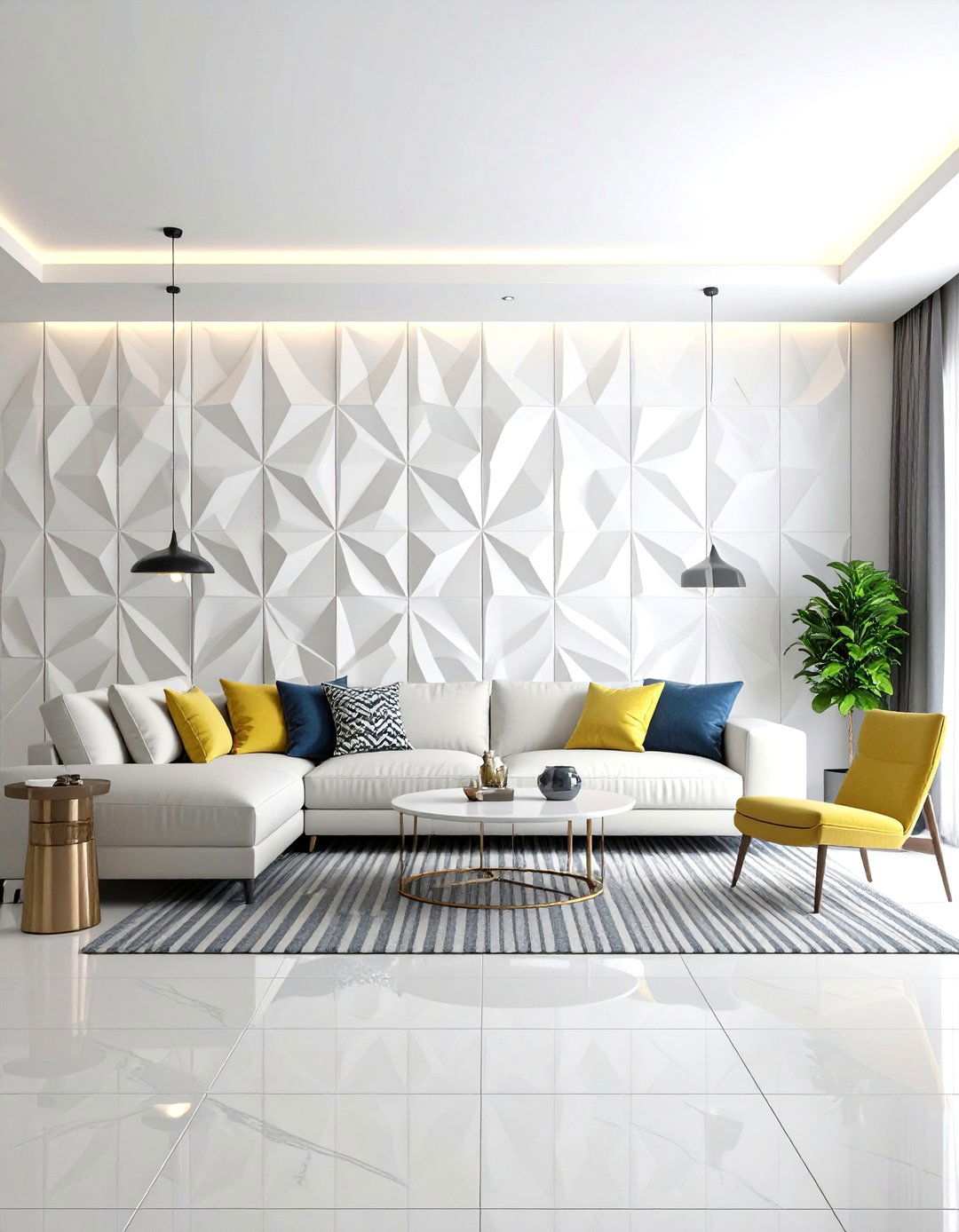 Geometric D Wall Panels - 24 Wall Paneling Ideas