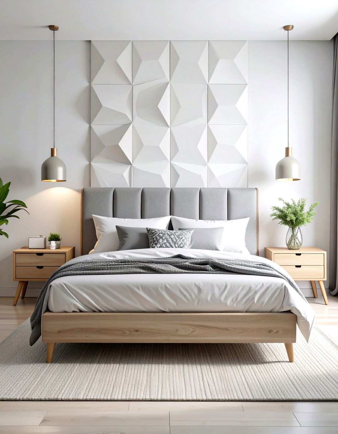 Geometric Panel Drama - 24 Wall Texture Ideas