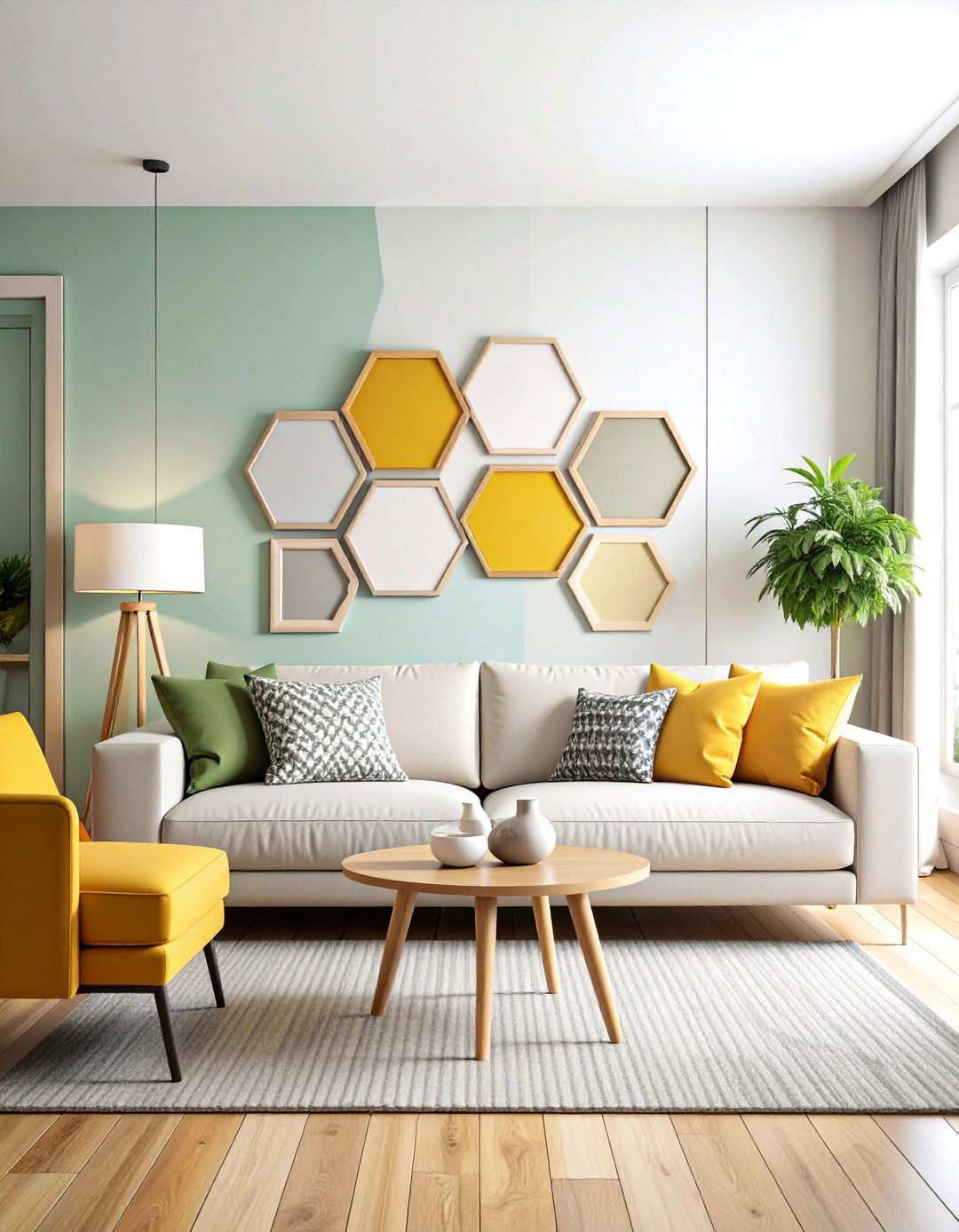 Geometric Pattern Layout - 24 Photo Display Ideas