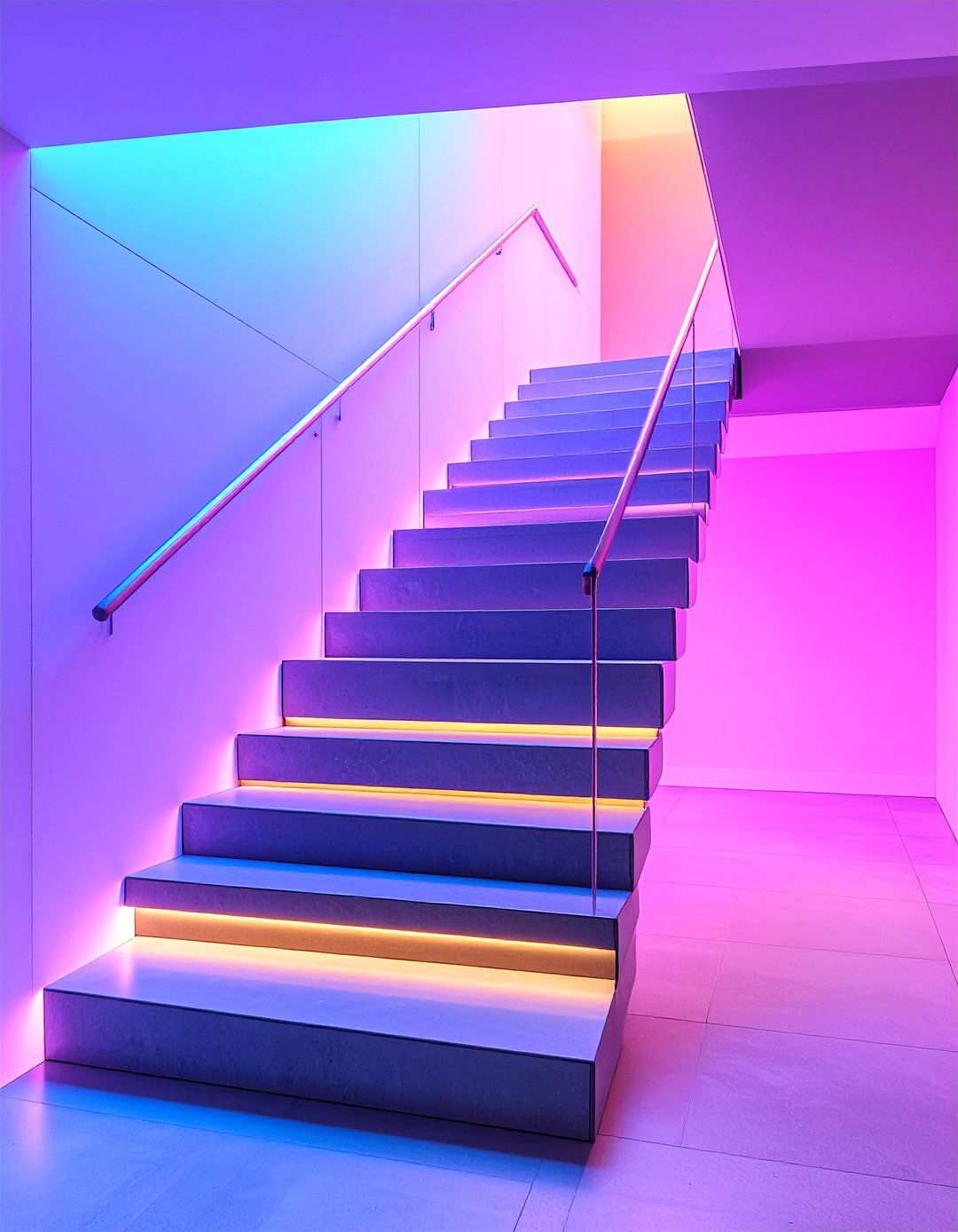 Geometric Pattern Staircase - 24 Modern Staircases