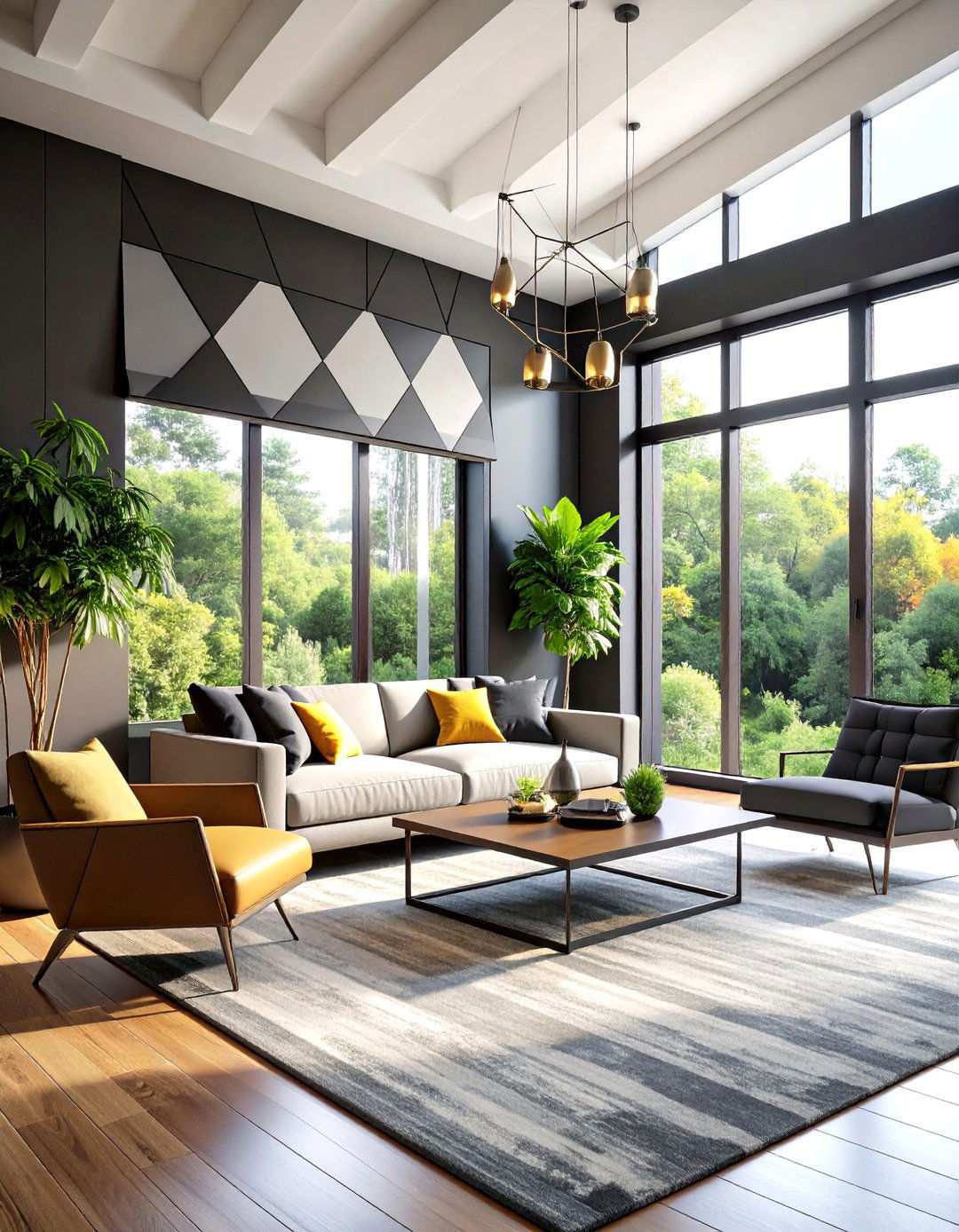 Geometric Pattern Valance - 24 Window Valance Ideas